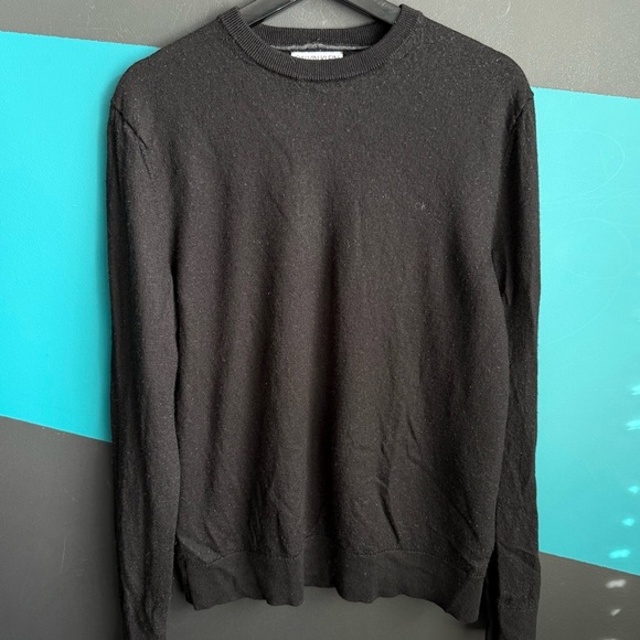 Calvin Klein Black Wool Crewneck Sweater - Picture 3 of 10